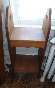 wood display shelf unit 14x10x34 tall