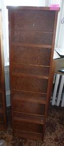 wood display cabinet 13w x 3d x 47 tall
