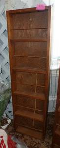 wood display cabinet 13w x 3d x 47 tall