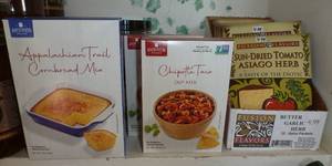 Cornbread mix, Taco dip mix, chili mix, herb and garlic olive oil mix
