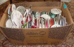large box full of ribbon