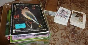 Gardening books and Minnesota notecards