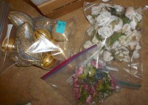 silk flowers and bulbs
