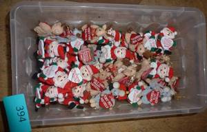 container of small ornaments
