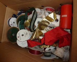 large box full of ribbon