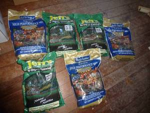 bags of growing mix