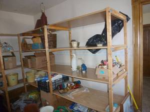 shelving in this room (no contents)
