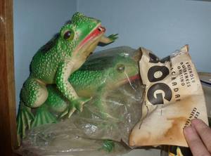 THREE motion sensor frogs
