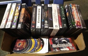 lot 9 image: Box of Computer Games