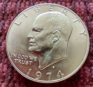 lot 30 image: 1974-S 40% Silver Eisenhower Dollar