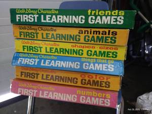 lot 55 image: (6) Vintage 1960s Disney Learning Games