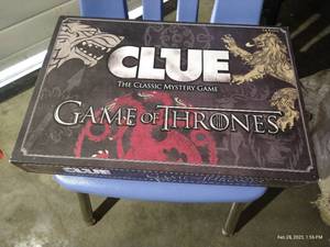 lot 56 image: Game of Thrones Clue Game - 100% Complete