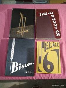lot 70 image: (4) Vintage School Yearbooks - UND, NDSU & Bemidji HS