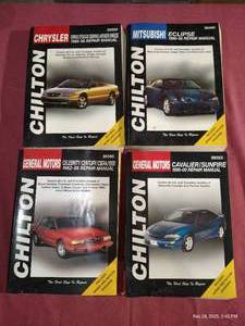 lot 75 image: (4) Chilton Manuals