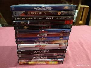 lot 77 image: Stack of Marvel Superhero Movies - 20 Movies
