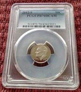 lot 84 image: 2012-S Dime - PCGS PR70DCAM