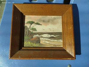 lot 108 image: Vintage Small Oil Painting