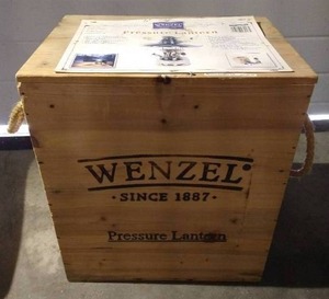lot 109 image: Cool Wenzel Pressure Lantern in Crate