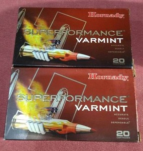 lot 165 image: (2) Hornady 22-250 Ammunition Boxes