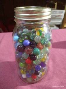 lot 183 image: Larger Jar of Marbles