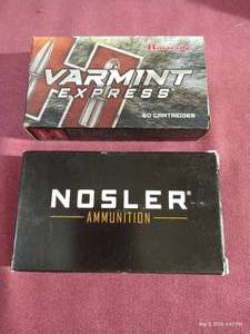 lot 185 image: (2) 22-250 Ammunition Boxes