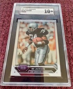 lot 219 image: 2023 Topps Composite Bo Jackson Card - SGC 10