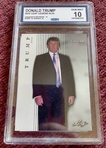 lot 224 image: 2023 Leaf Donald Trump Card - CCG 10