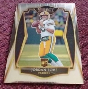 lot 225 image: 2020 Select Jordan Love Premier Level Rookie Card