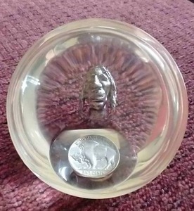 lot 231 image: Interesting Buffalo Nickel Sculpture