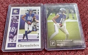 lot 239 image: (2) 2020 Justin Jefferson Rookie Cards