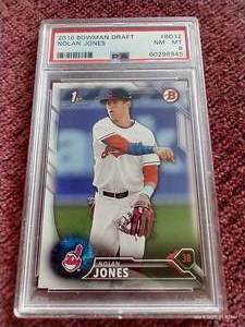 lot 241 image: 2016 Bowman Nolan Jones 1st Bowman Card - PSA 8
