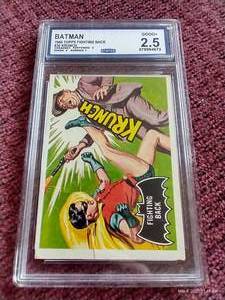 lot 242 image: 1966 Topps Batman Card - CCG 2.5
