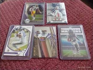 lot 243 image: (5) Justin Jefferson Cards