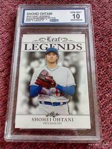lot 253 image: 2023 Leaf Shohei Ohtani Card - CCG 10