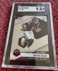 lot 254 image: 2021 Mosaic Justin Fields Rookie Card - SGC 9.5