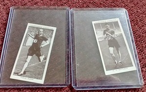 lot 272 image: (2) 1939 Churchmans Kings of Speed Cards - Paavo Nurmi
