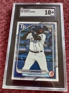 lot 275 image: 2024 Bowman Junior Caminero Rookie Card - SGC 10