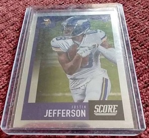 lot 276 image: 2020 Chronicles Score Justin Jefferson Rookie Card