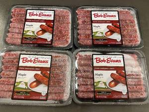 C - 4 Packs of Bob Evans Maple Pork Sausage Links