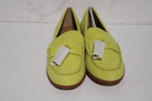 Pair of Coach Women's Yellow Leather Loafers Size 8.5 B