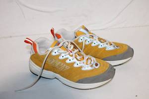 lot 73 image: Pair of DKNY Athletic Shoes in Yellow and Gray