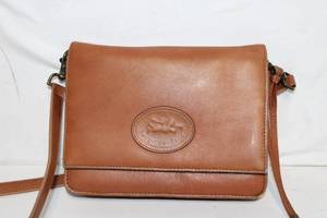 lot 81 image: Brown Leather Shoulder Bag with Angel Charm Detail
