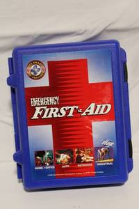 lot 100 image: Emergency First Aid Kit in Portable Hard Case