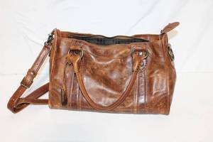 lot 109 image: Brown Leather Handbag with Adjustable Strap