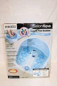 lot 155 image: HoMedics Salon Spa Luxury Foot Bubbler with Pedicure Center