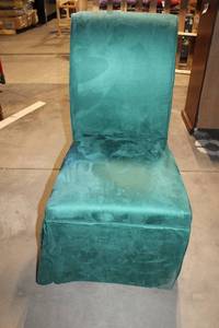 lot 167 image: Green Upholstered Dining Chair