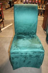 lot 168 image: Elegant Green Upholstered Dining Chair