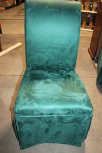 lot 169 image: Green Upholstered Dining Chair
