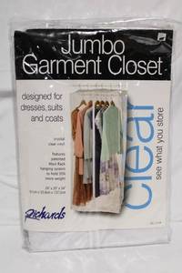 lot 181 image: Jumbo Garment Closet with Maxi Rack Hanging System