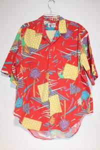 lot 217 image: Colorful Vintage Ron Honnie American Collection Shirt